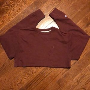 Champion cropped hoodie